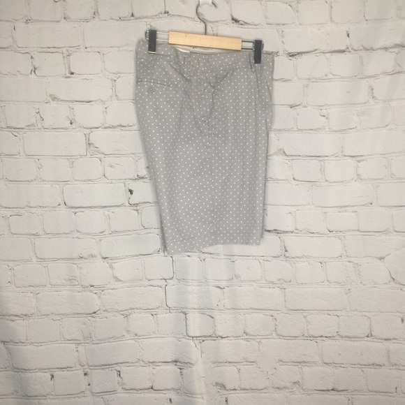 Ann Taylor Loft Grey Polkadot Shorts - Picture 2 of 5